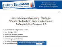 Tablet Screenshot of hubertbaumann.com